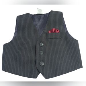 Baby Pinstripe Vest Size 18 Months.